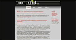 Desktop Screenshot of mouse-lock.de